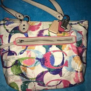 Coach Tote With Poppy Print